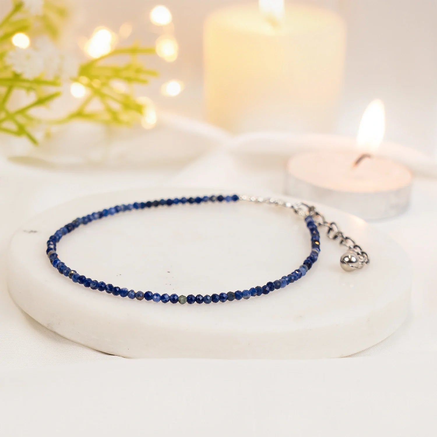 Lapis-lazuli-anklet