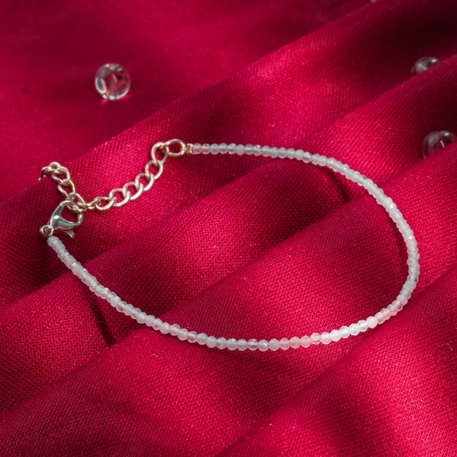 Clear-quartz-anklet